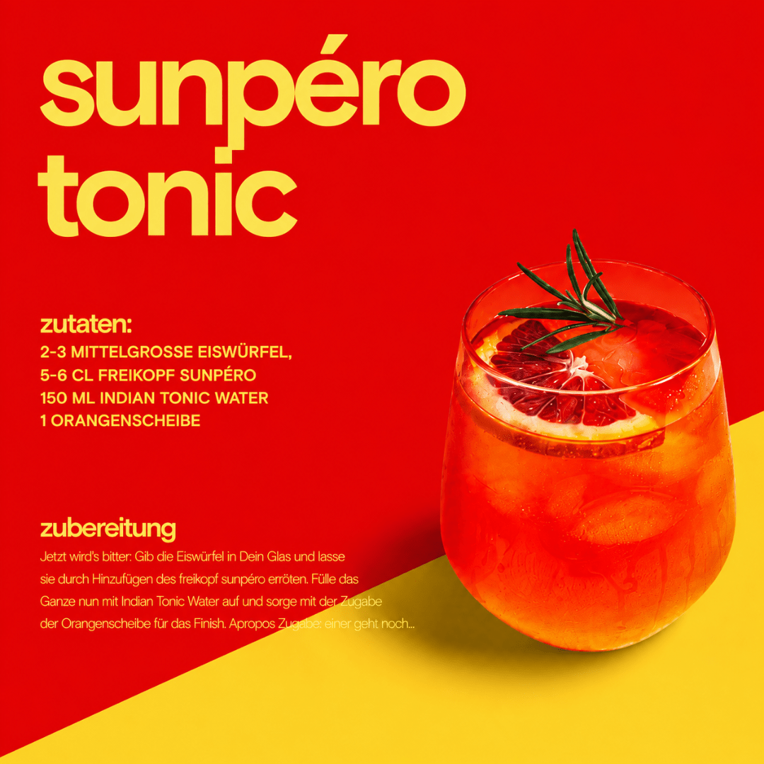 Freikopf Sunpéro 500 ml – Alkoholfreier Aperitivo - TwentyFourParty