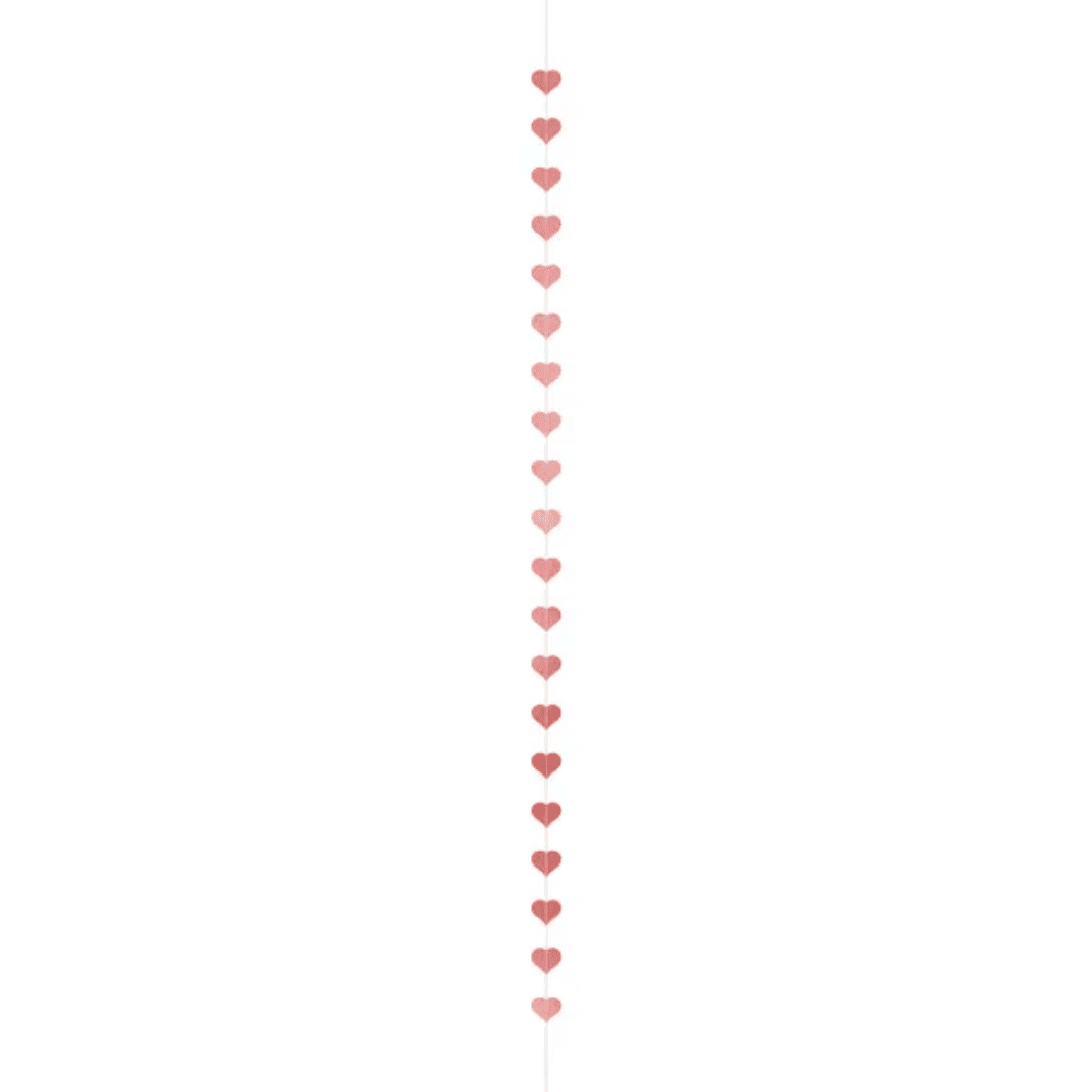 Girlande Herz Rosegold - TwentyFourParty