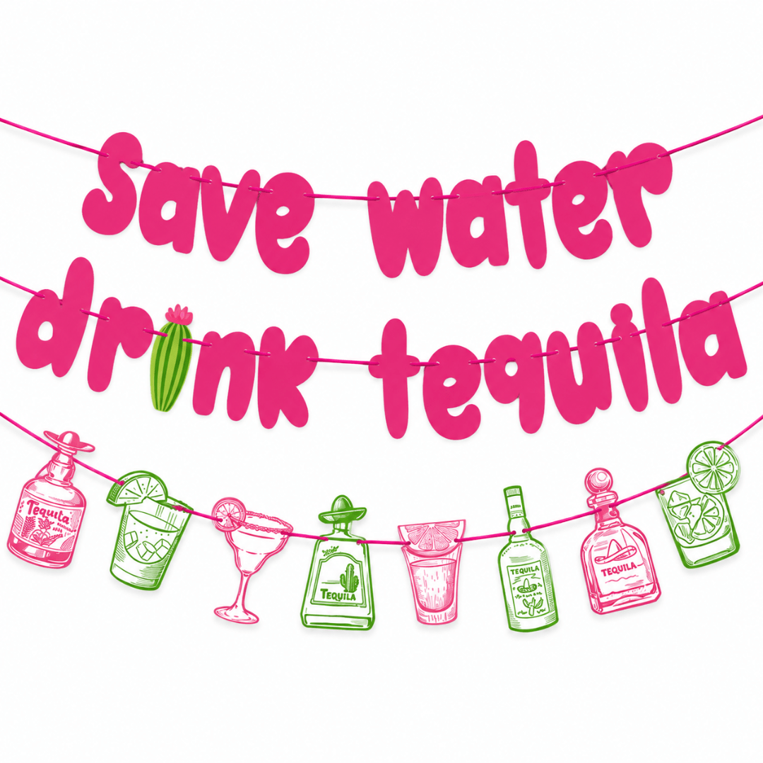 Girlande Save Water Drink Tequila - TwentyFourParty