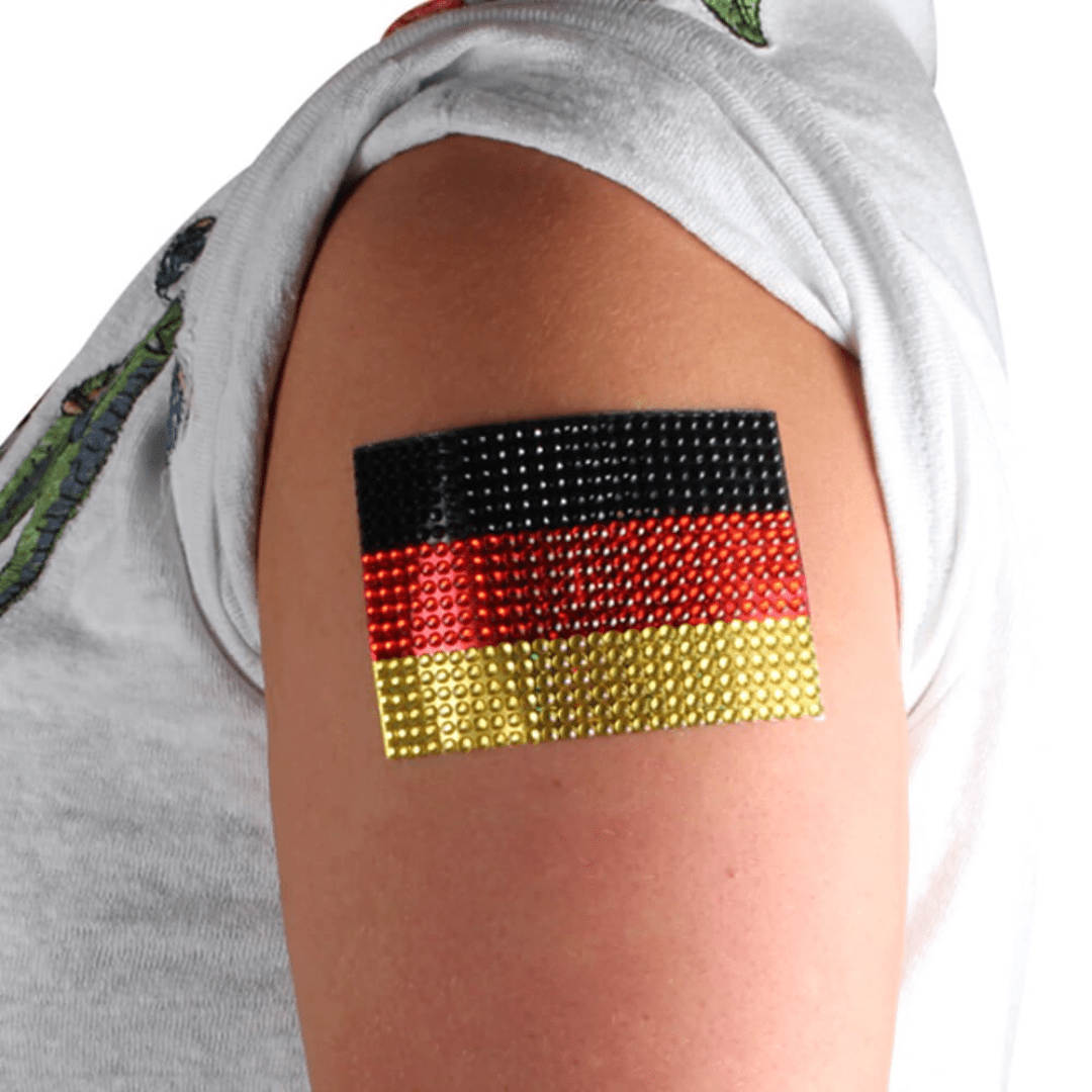 Glitzer Sticker Deutschland Flagge - TwentyFourParty
