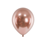 Glossy Luftballons Rose 30 cm, 10 Stück - TwentyFourParty
