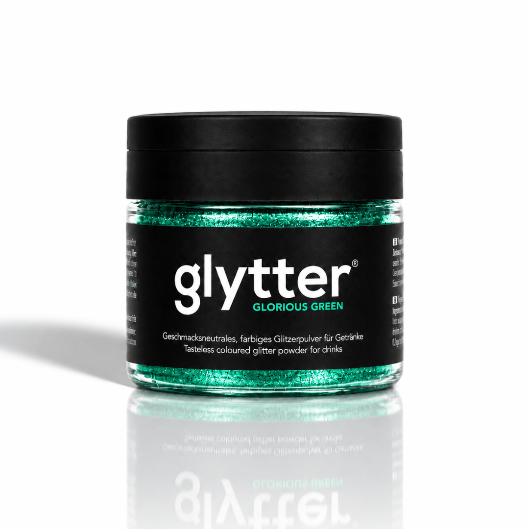 glytter Getränkeglitzer Dunkelgrün 10 g - TwentyFourParty