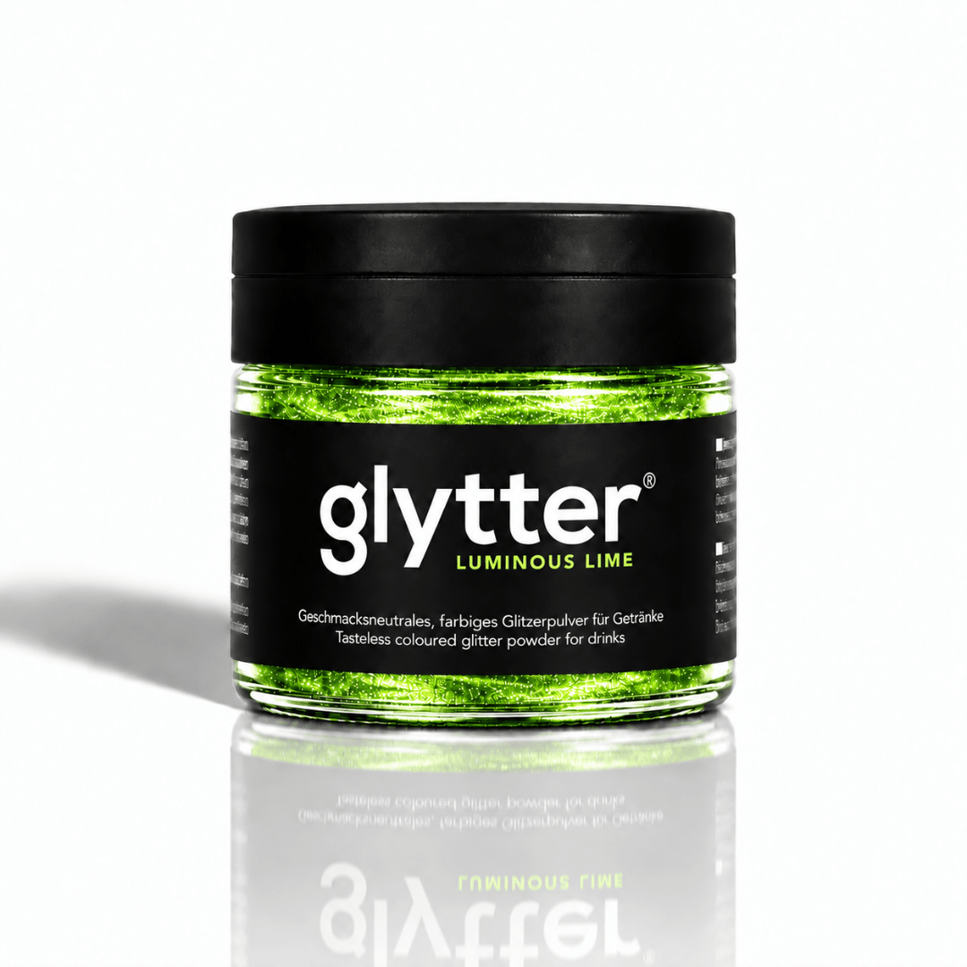 glytter Getränkeglitzer Neongrün 10 g - TwentyFourParty
