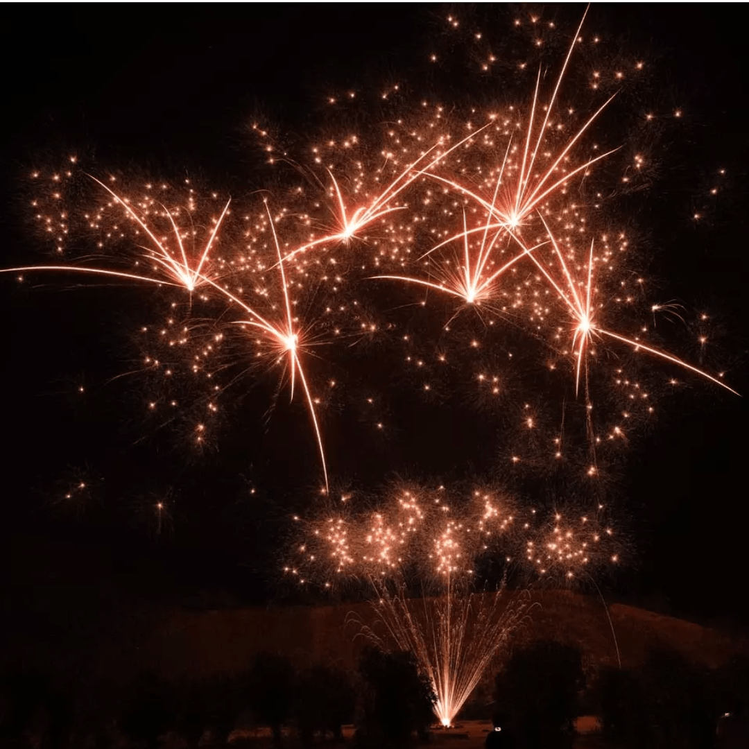 Gold Crackling Dahlia, 6 Schuss - TwentyFourParty