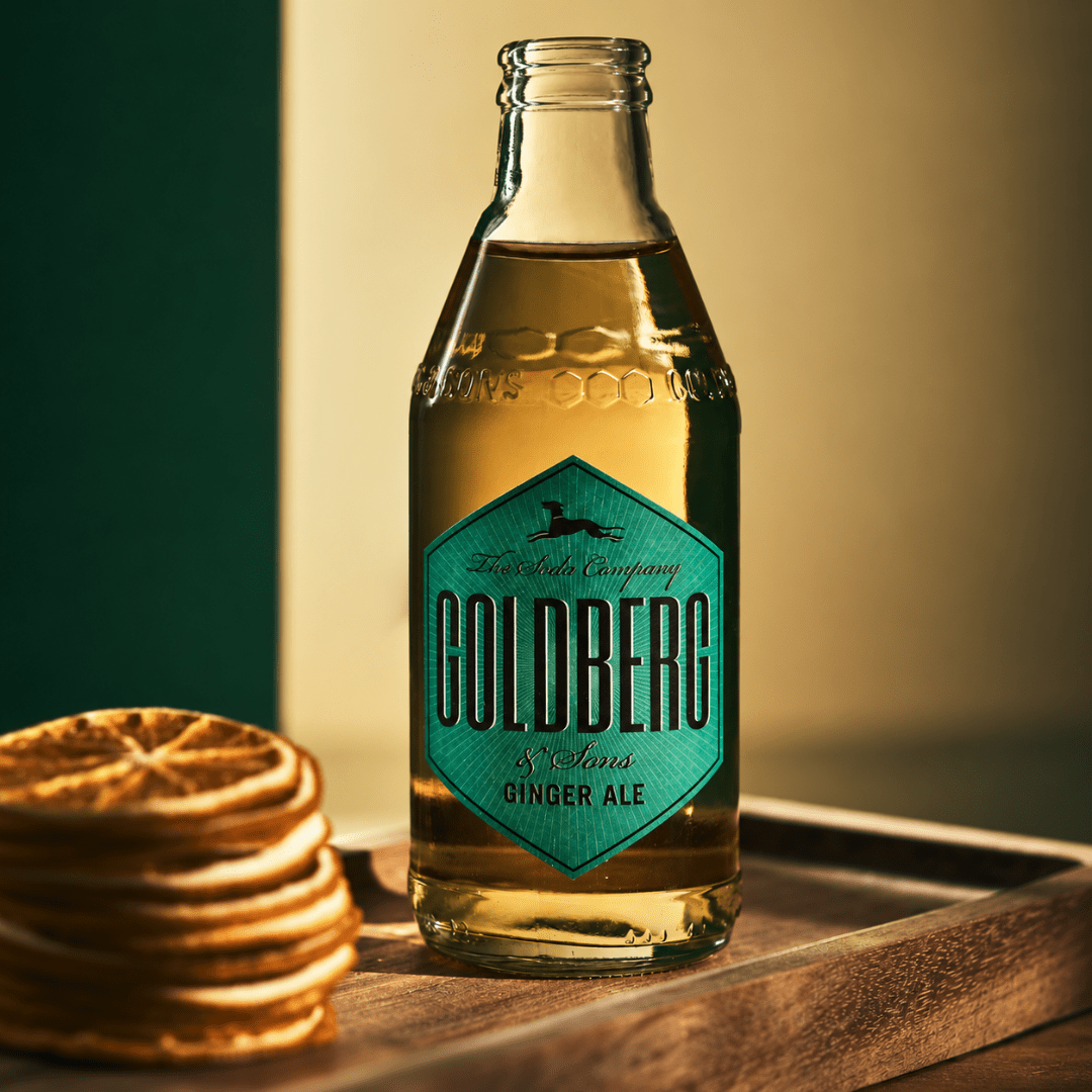 GOLDBERG Ginger Ale 0,2 l – Ingwer-Limo für Whiskey & Rum - TwentyFourParty