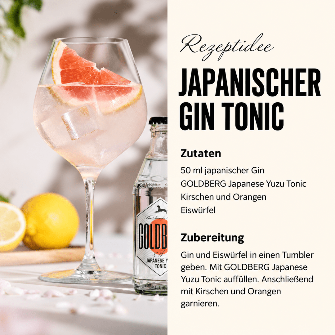 GOLDBERG Japanese Yuzu Tonic 0,2 l – Yuzu-Tonic by Jimmy Barrat - TwentyFourParty