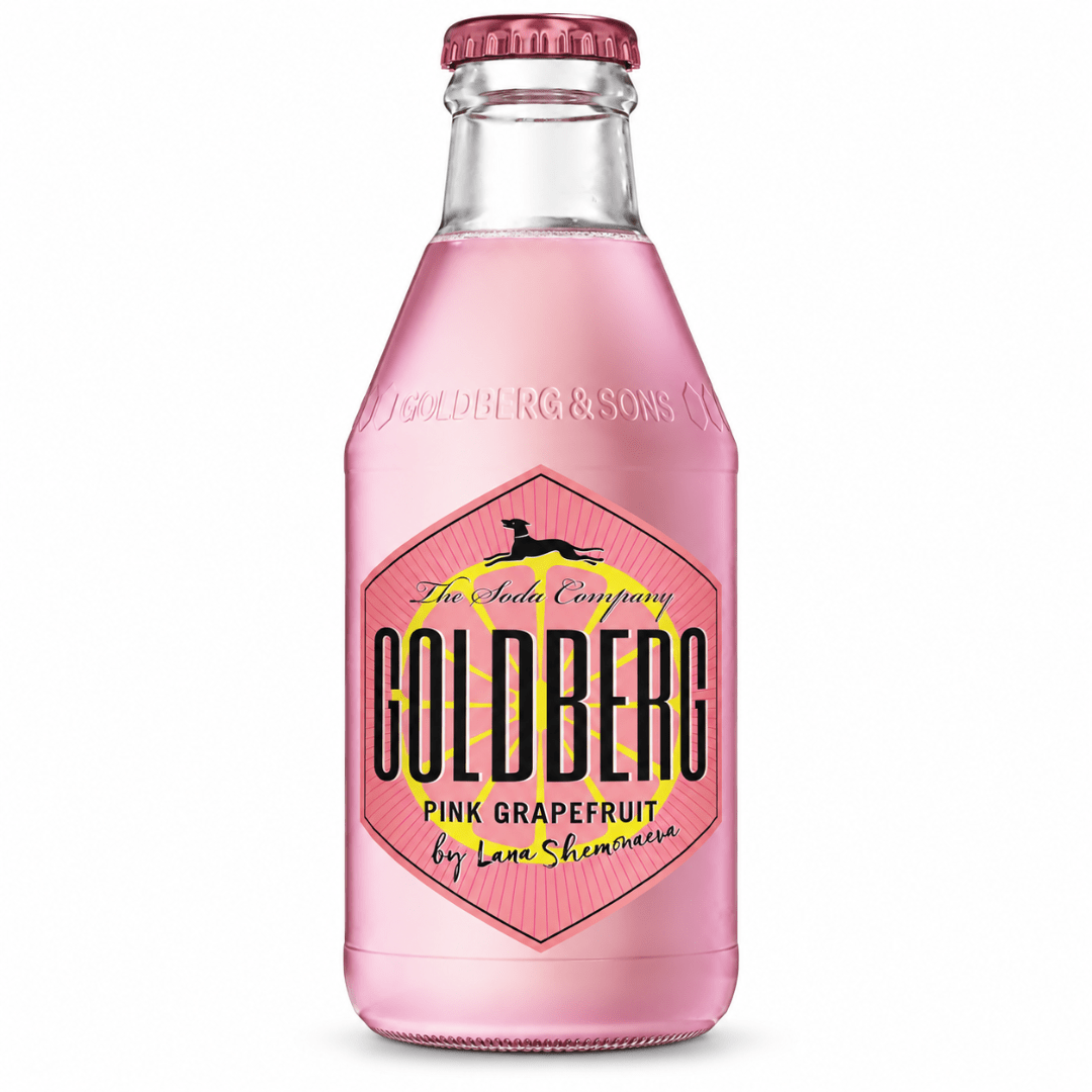 GOLDBERG Pink Grapefruit 0,2 l – Grapefruit-Limo für Paloma & Spritz - TwentyFourParty
