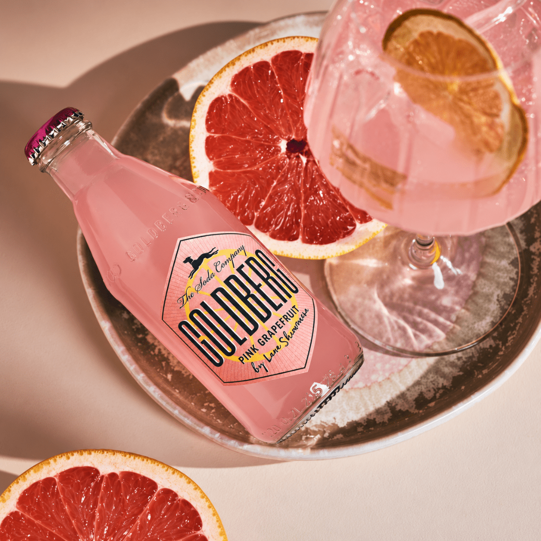 GOLDBERG Pink Grapefruit 0,2 l – Grapefruit-Limo für Paloma & Spritz - TwentyFourParty