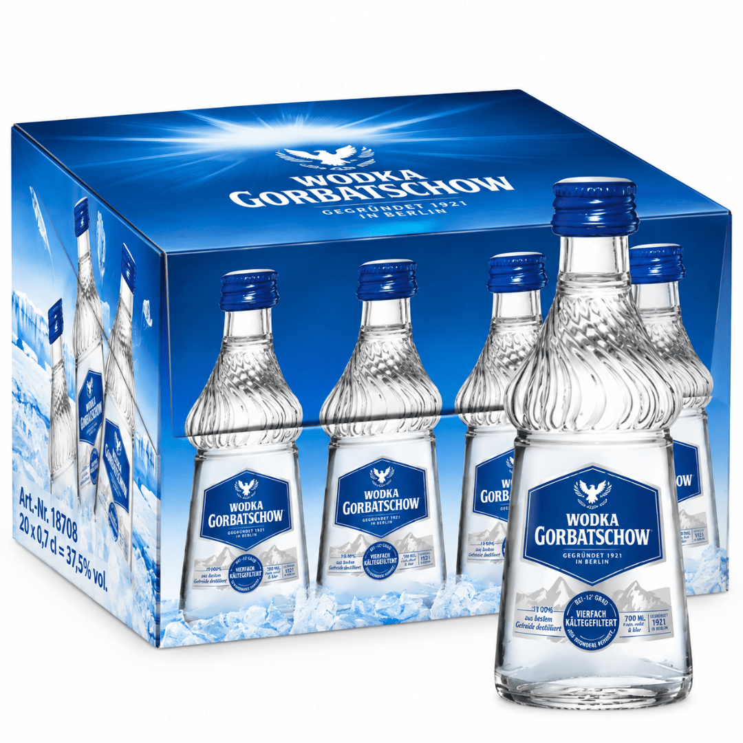 Gorbatschow Wodka Mini 20× 0,04 l - TwentyFourParty