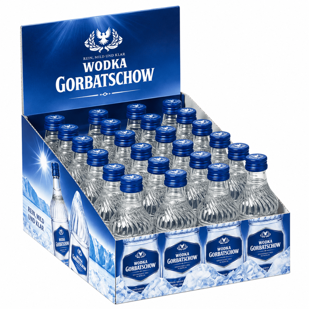 Gorbatschow Wodka Mini 20× 0,04 l - TwentyFourParty