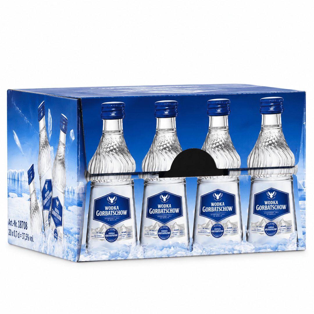 Gorbatschow Wodka Mini 20× 0,04 l - TwentyFourParty