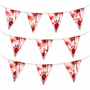 Halloween Wimpelkette Blut 5 m - TwentyFourParty