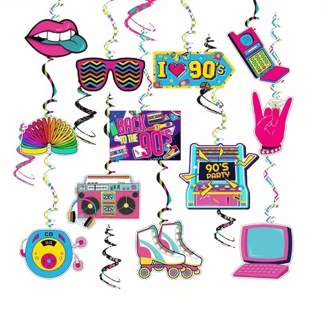 Hängedeko Set Back to the 90’s - TwentyFourParty