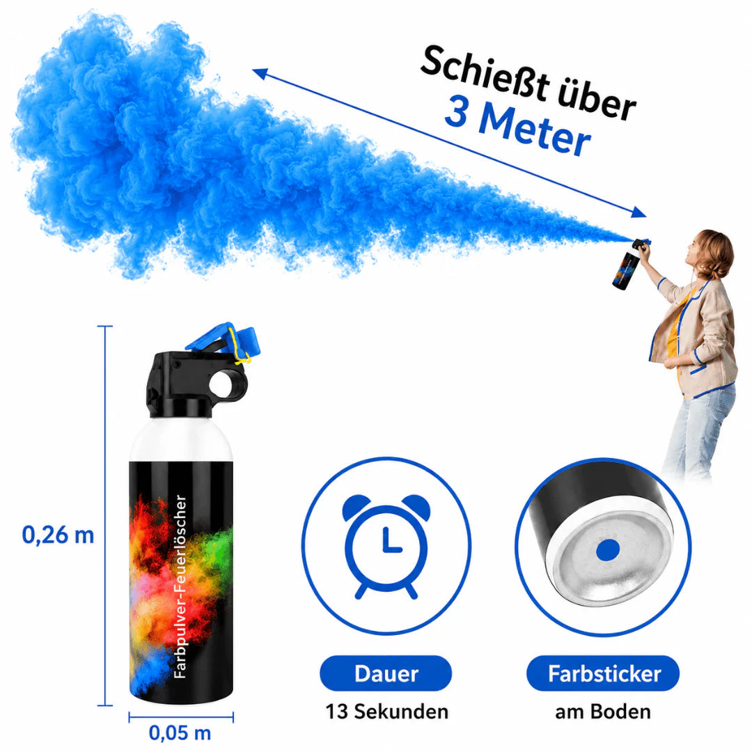 Holy Farbpulverlöscher Blau 300 g – Holi & Gender Reveal