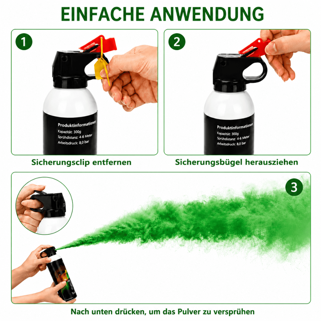 Holy Farbpulverlöscher Grün 300 g – Spektakuläre grüne Farbwolken - TwentyFourParty