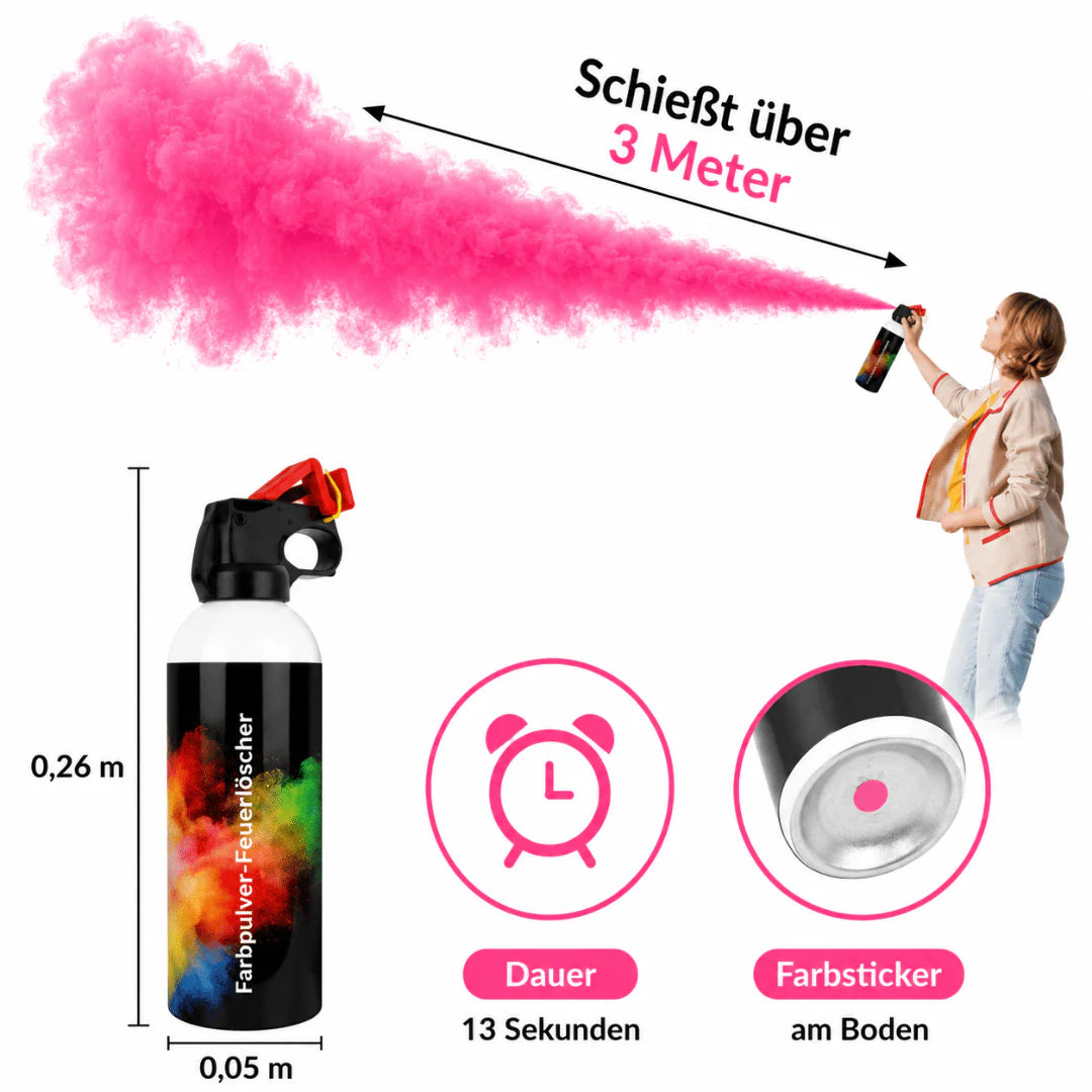 Holy Farbpulverlöscher Pink 300 g – Holi & Gender Reveal