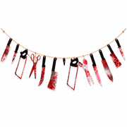 Horror Girlande Blutige Waffen - TwentyFourParty