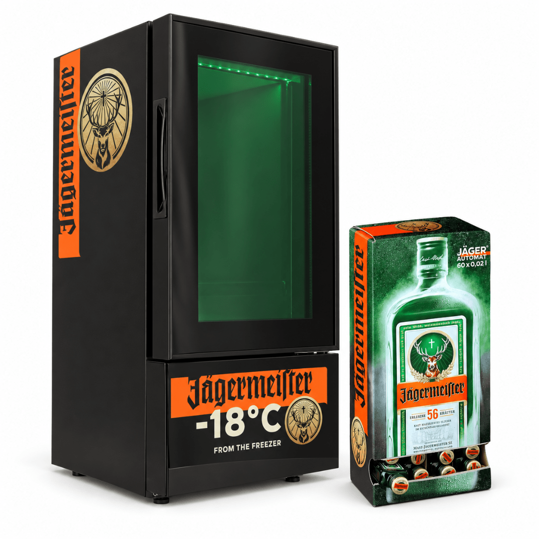 Jägermeister FREEZE O MAT Set mit 60 Mini Shots 2 cl - TwentyFourParty