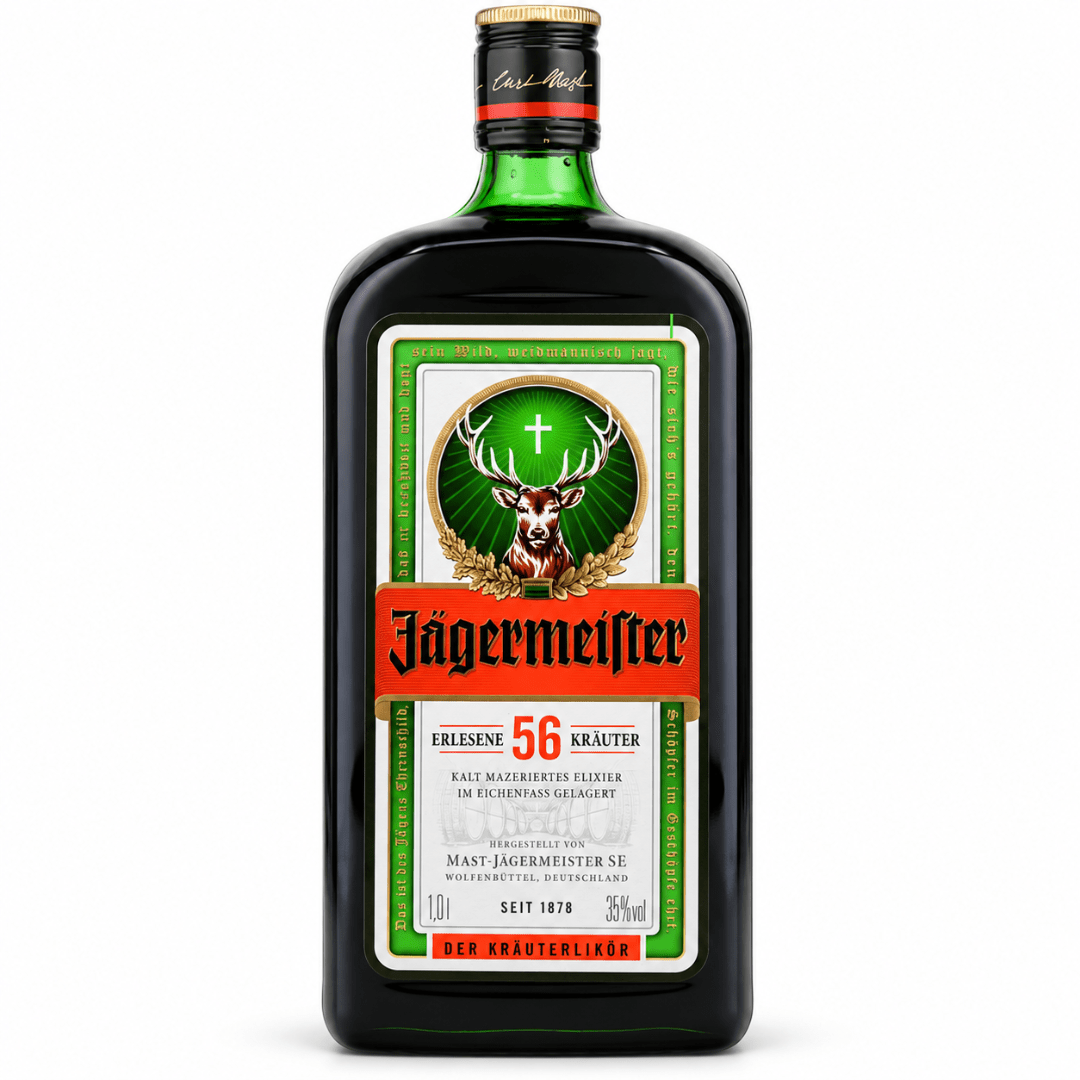 Jägermeister Kräuterlikör 35 % Vol. 1 l - TwentyFourParty
