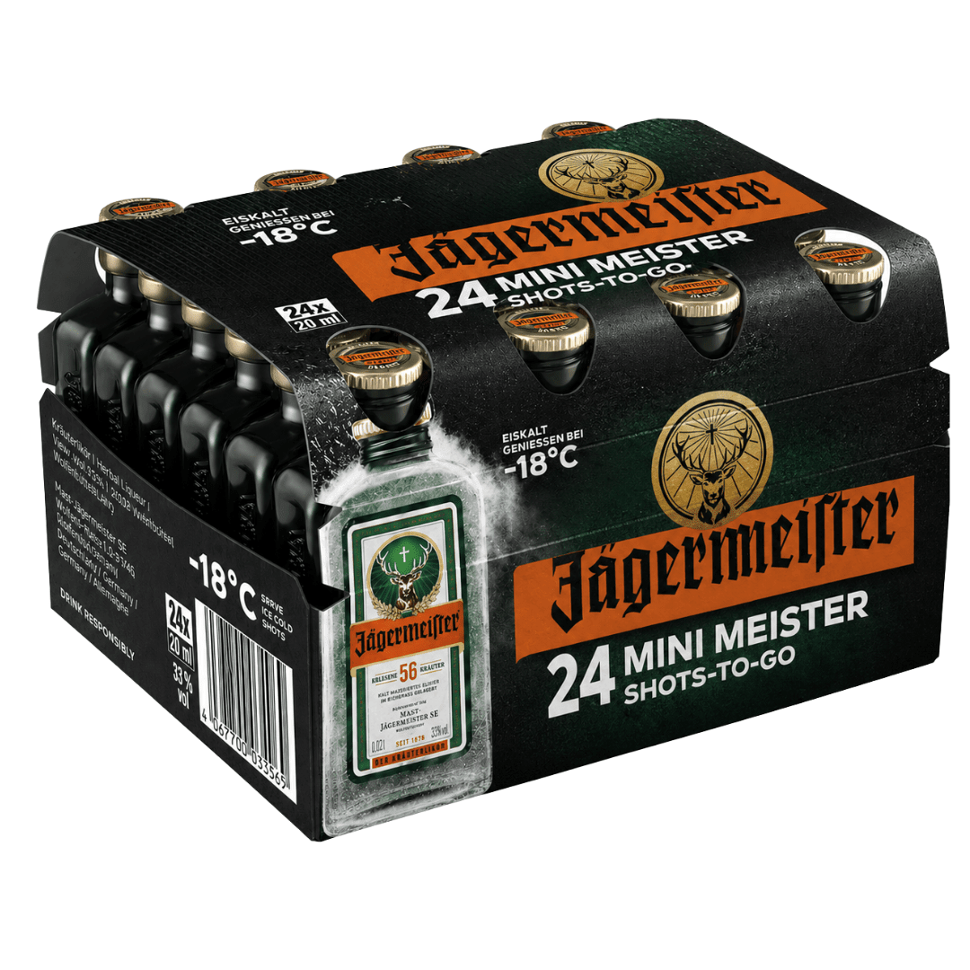 Jägermeister Mini Shots 2 cl 24 Stück - TwentyFourParty