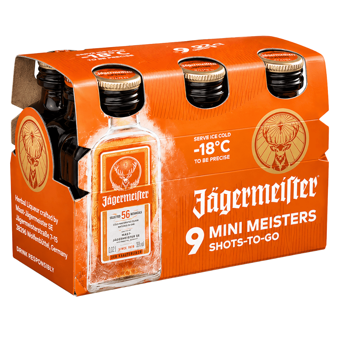 Jägermeister Orange Mini Shots 2 cl 9 Stück - TwentyFourParty