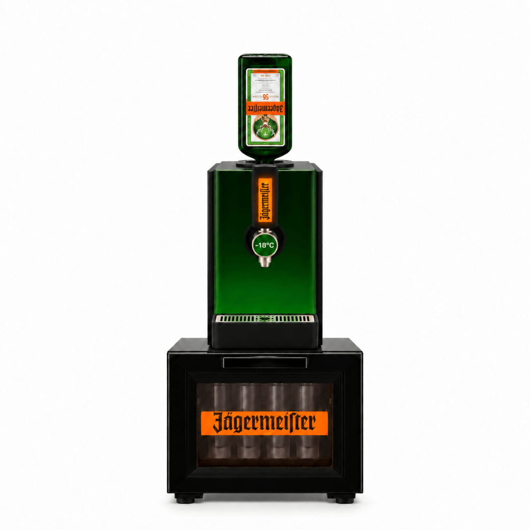 Jägermeister Party Set Tap Machine Shot Freezer & 6 Gläser - TwentyFourParty