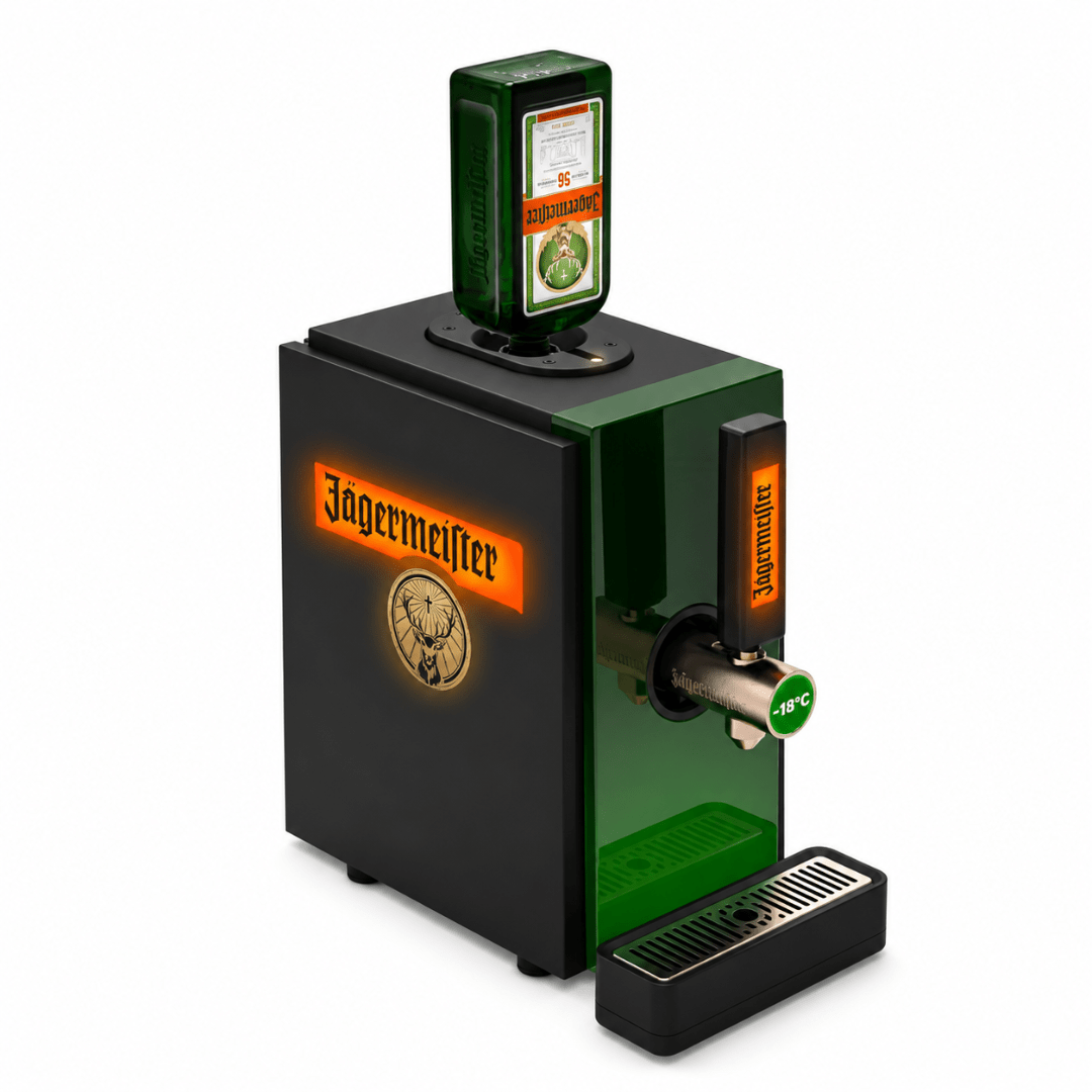 Jägermeister Party Set Tap Machine Shot Freezer & 6 Gläser - TwentyFourParty