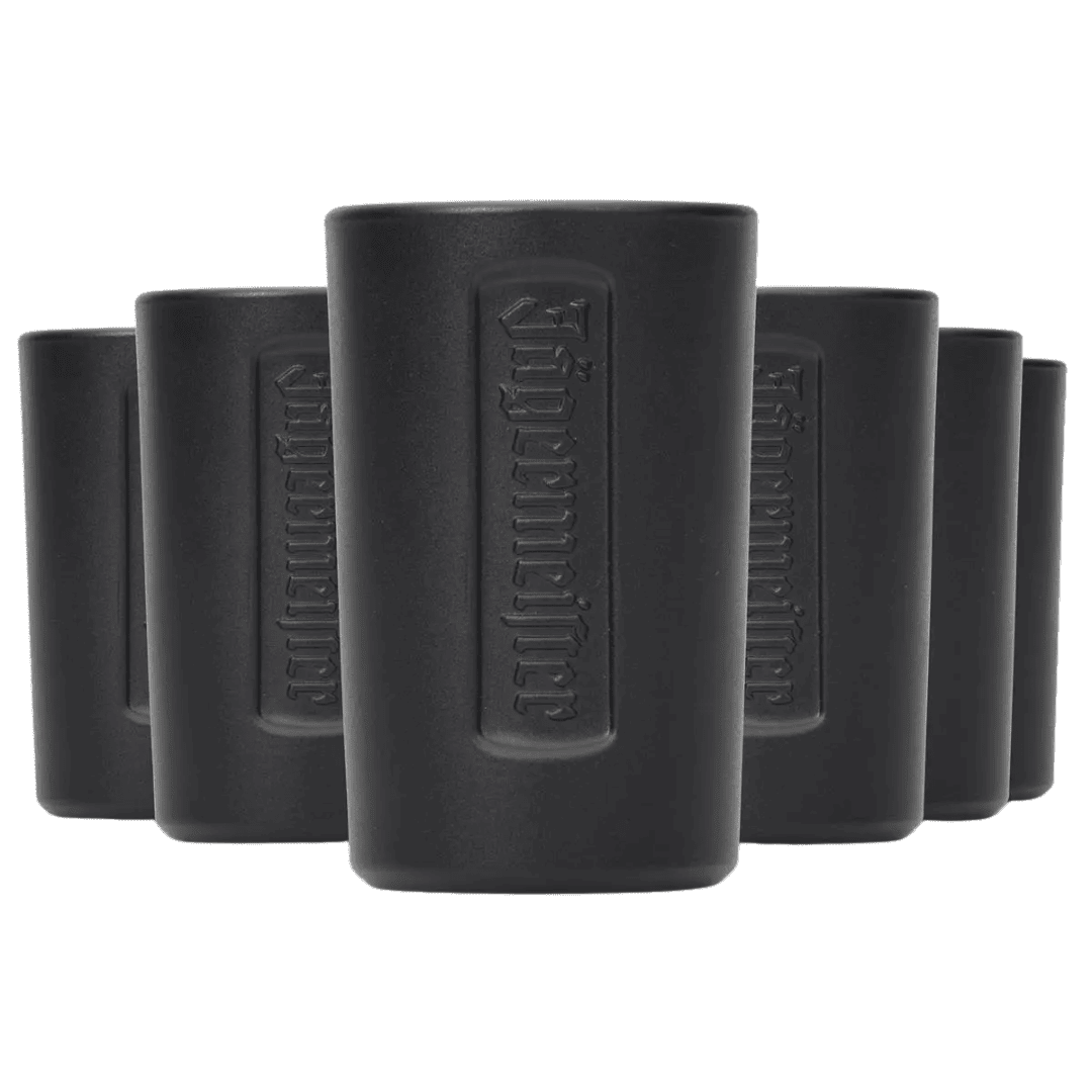 Jägermeister Shotgläser Schwarz 2 cl 6 Stück - TwentyFourParty