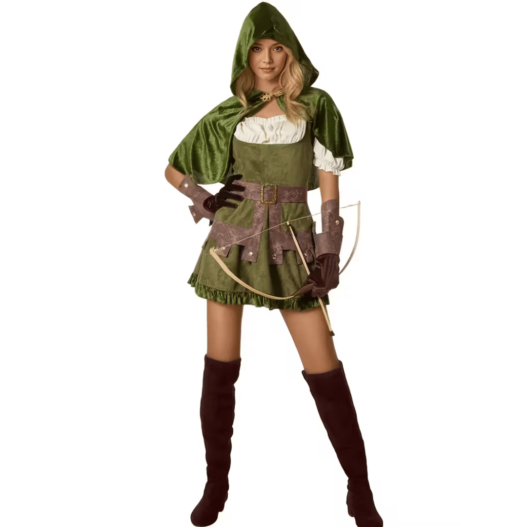 Jägerin Kostüm Damen Grün - TwentyFourParty