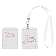 JGA Ausweis Team Bride mit Band, 4er Set - TwentyFourParty