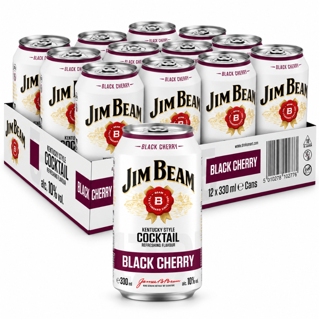 Jim Beam Black Cherry 12 × 330 ml - TwentyFourParty