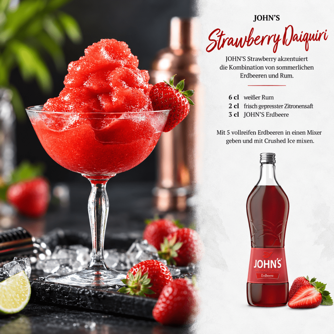 John's Erdbeere Sirup 0,7 l - TwentyFourParty