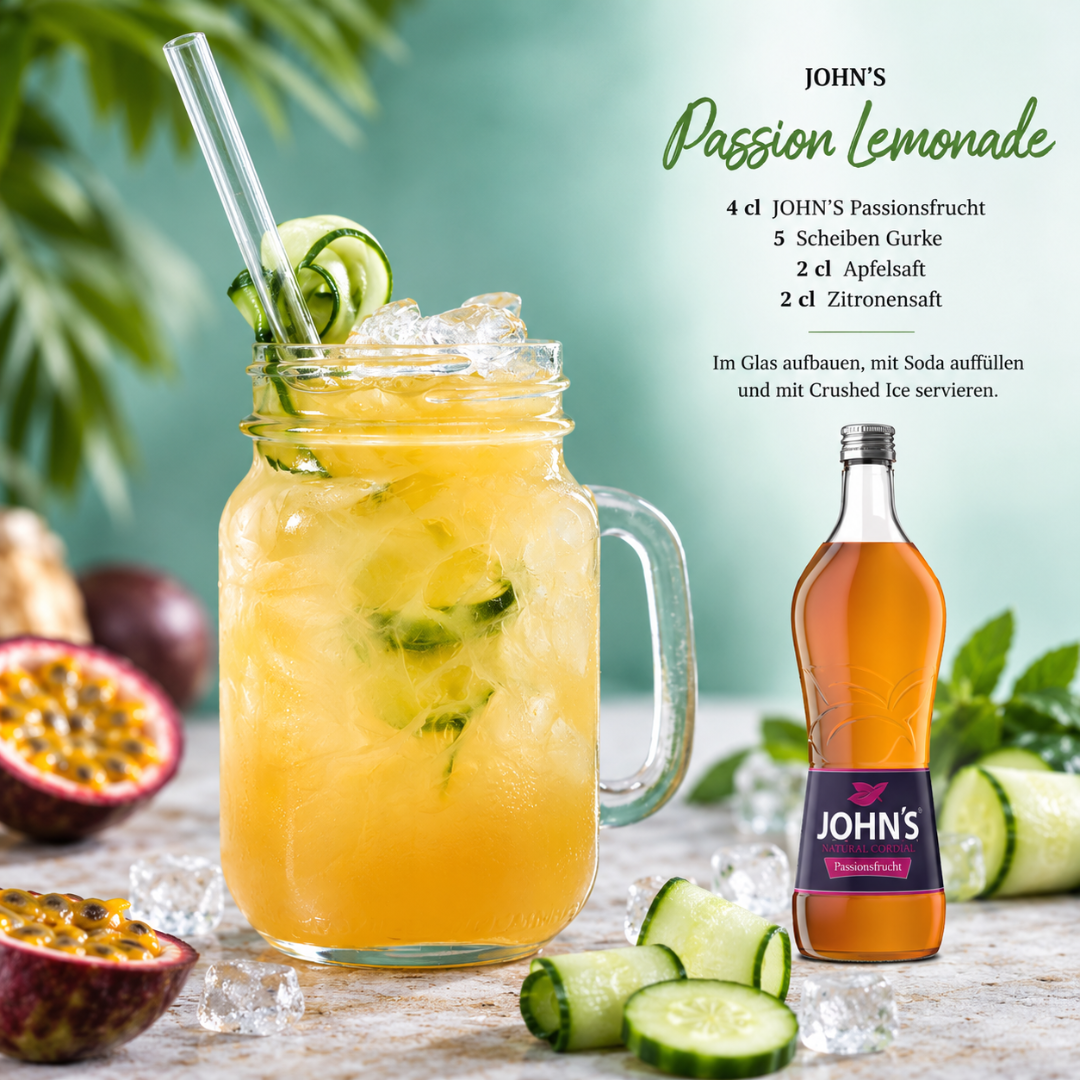 John's Passionsfrucht Sirup 0,7 l - TwentyFourParty