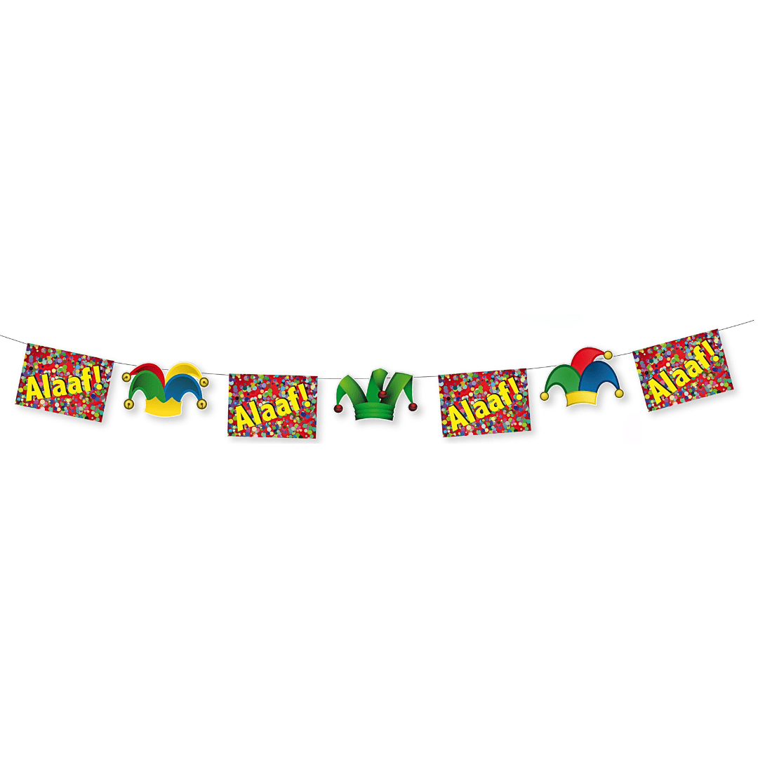 Karneval Fahnenkette Alaaf - 3m Party Girlande - TwentyFourParty