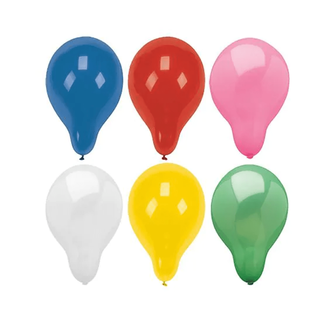 Karneval Luftballons rund 25 cm farbig - TwentyFourParty