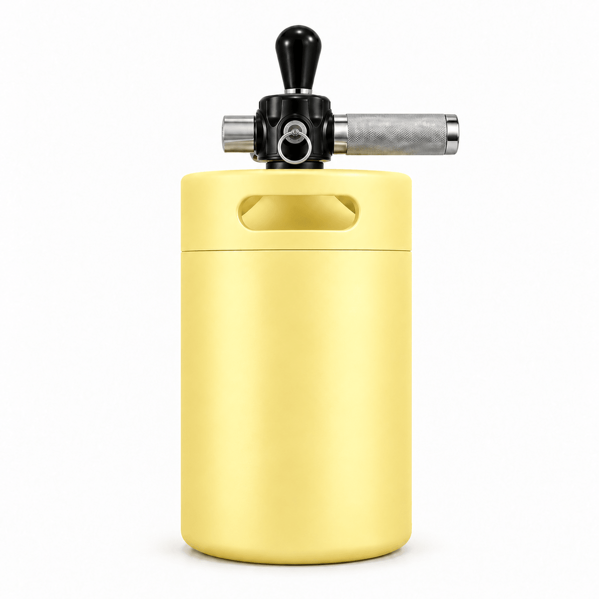 Keggo Mini Keg 4 l Gelb – Mobile Zapfanlage für Cocktails & Spritz - TwentyFourParty