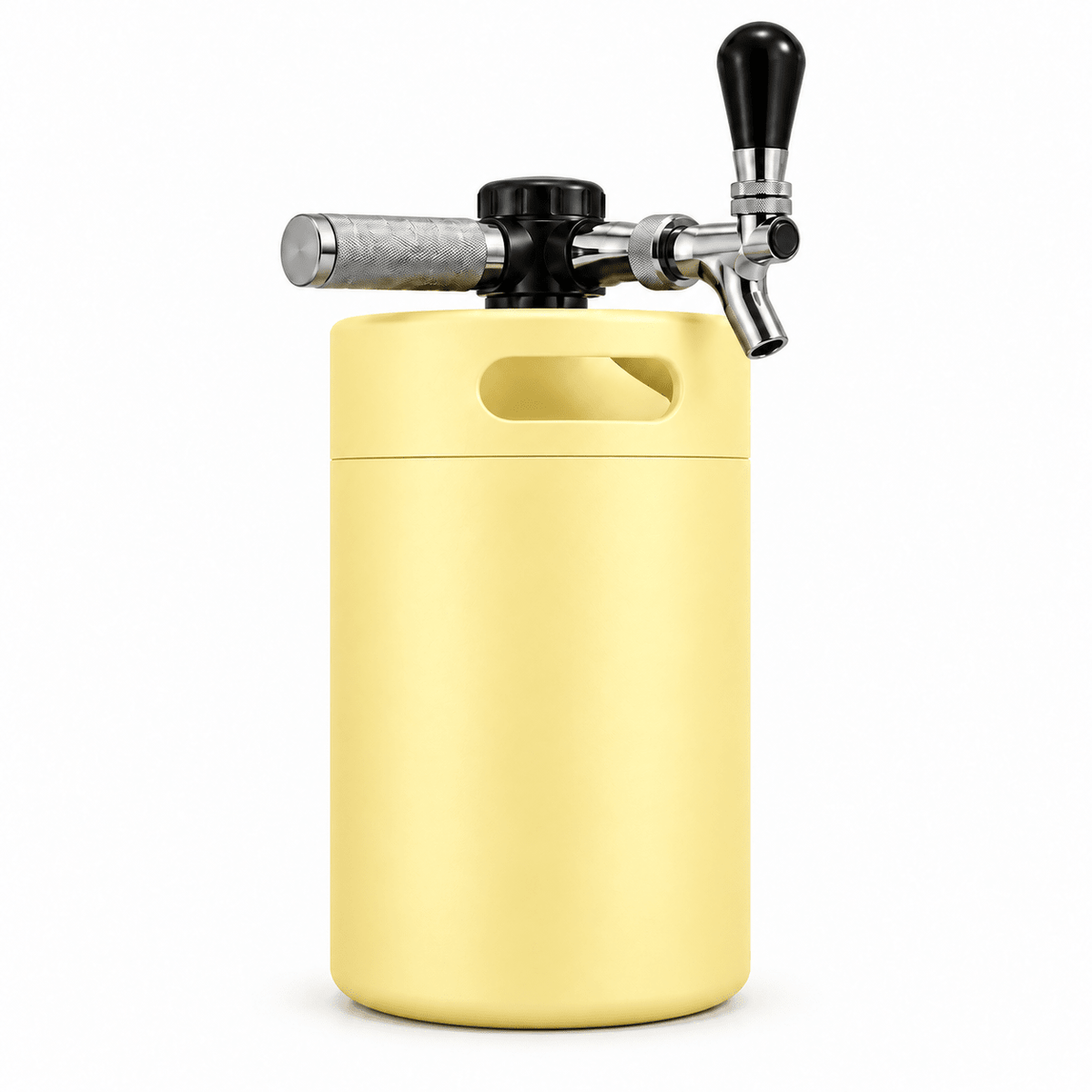 Keggo Mini Keg 4 l Gelb – Mobile Zapfanlage für Cocktails & Spritz - TwentyFourParty