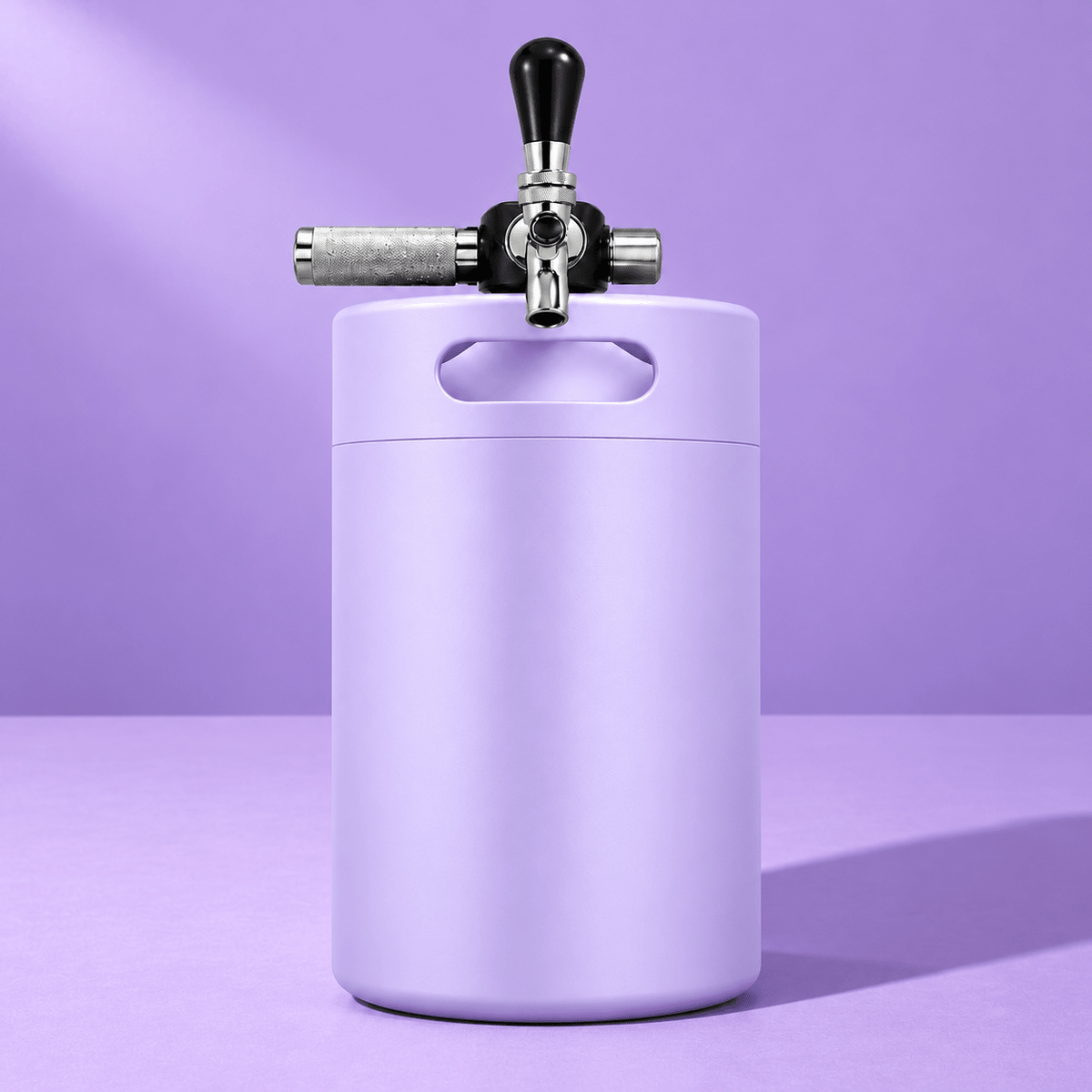 Keggo Mini Keg 4 l Lavendel – Mobile Zapfanlage für Cocktails & Spritz - TwentyFourParty