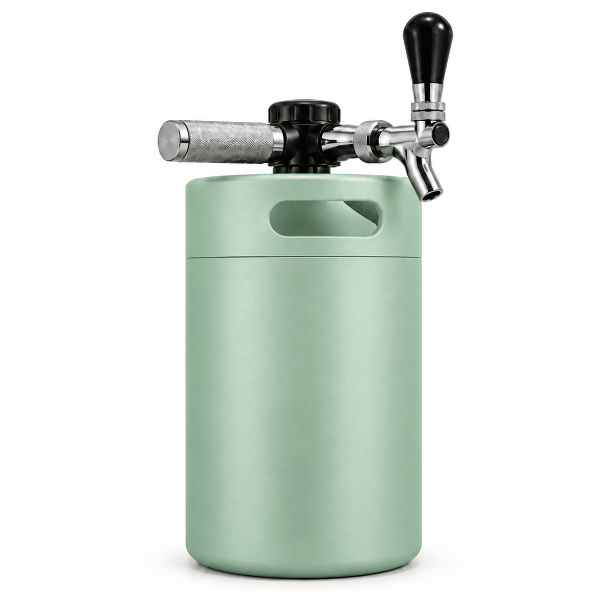 Keggo Mini Keg 4 l Salbeigrün – Mobile Zapfanlage für Cocktails & Spritz - TwentyFourParty