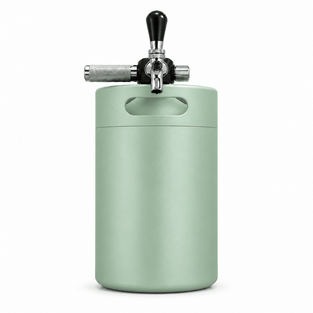 Keggo Mini Keg 4 l Salbeigrün – Mobile Zapfanlage für Cocktails & Spritz - TwentyFourParty
