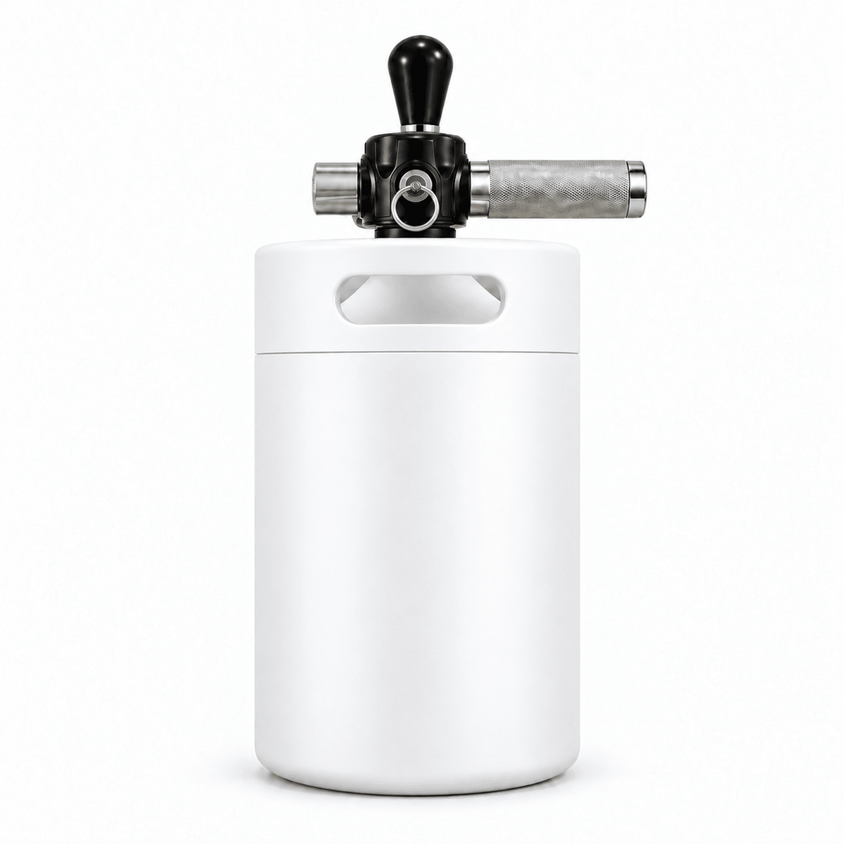 Keggo Mini Keg 4 l Weiß – Mobile Zapfanlage für Cocktails & Spritz - TwentyFourParty