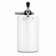 Keggo Mini Keg 4 l Weiß – Mobile Zapfanlage für Cocktails & Spritz - TwentyFourParty