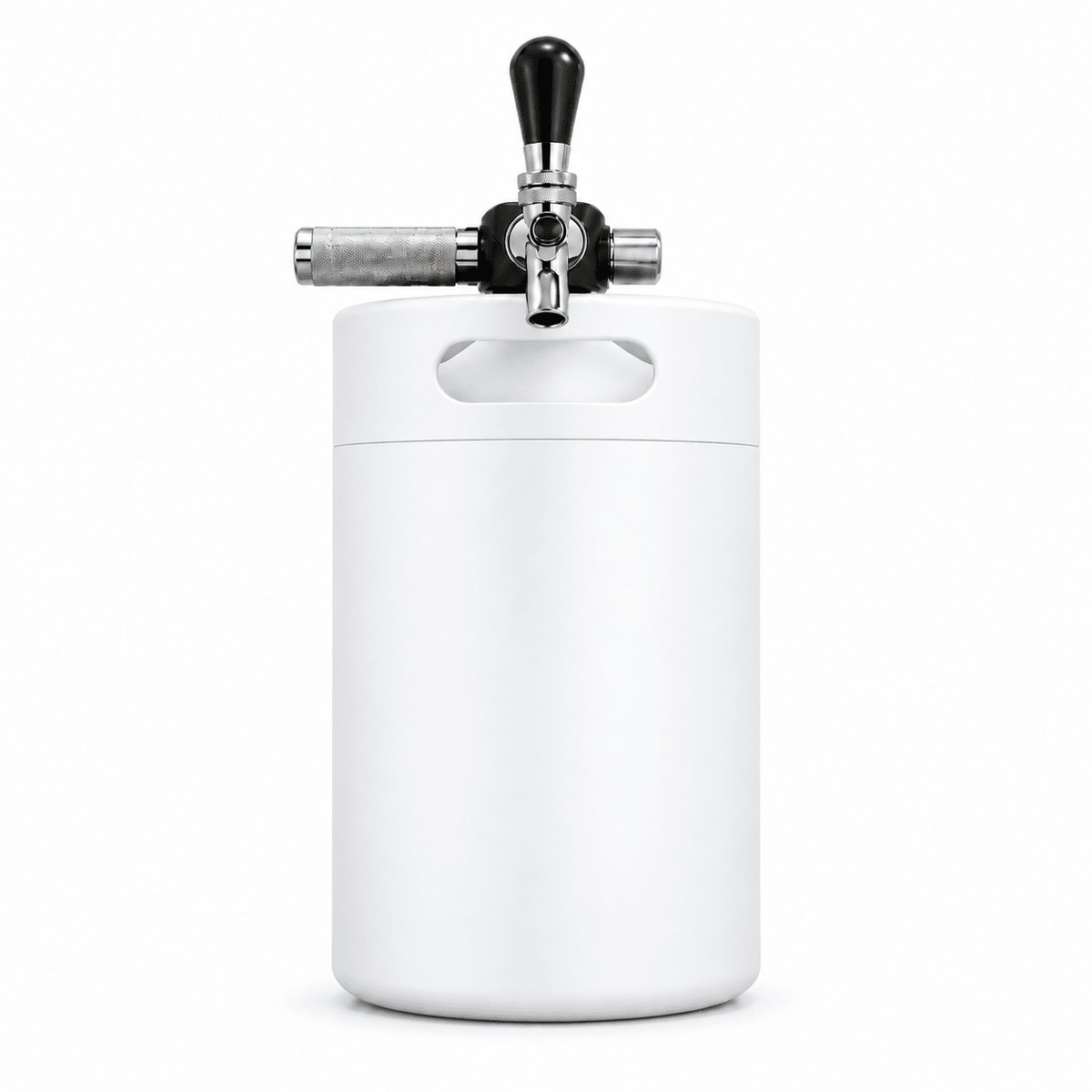 Keggo Mini Keg 4 l Weiß – Mobile Zapfanlage für Cocktails & Spritz - TwentyFourParty