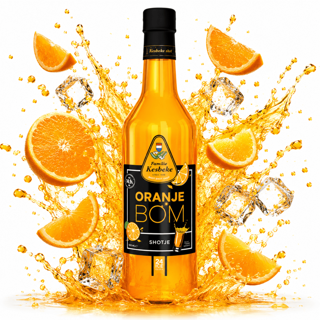 Kesbeke Oranje Bom Shot 500 ml – Orangenlikör 14,9 % Vol. - TwentyFourParty