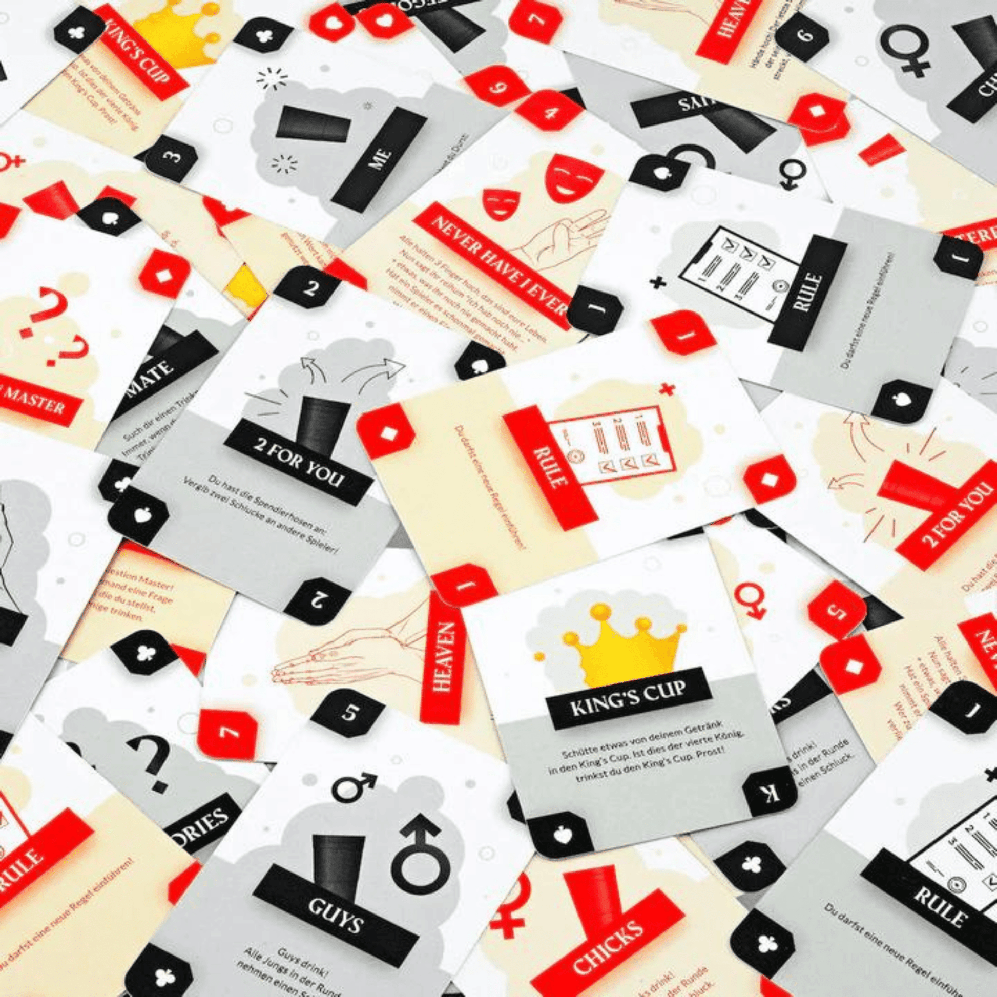 Kings Cup Trinkspiel - Der König der Trinkspiele - TwentyFourParty