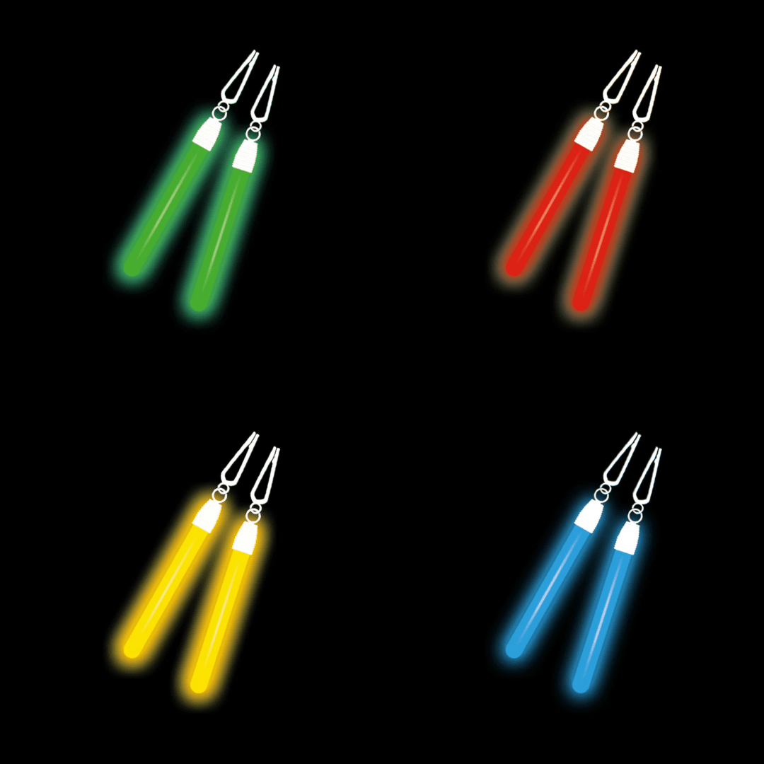 Knicklicht Ohrringe Mix - Set - TwentyFourParty