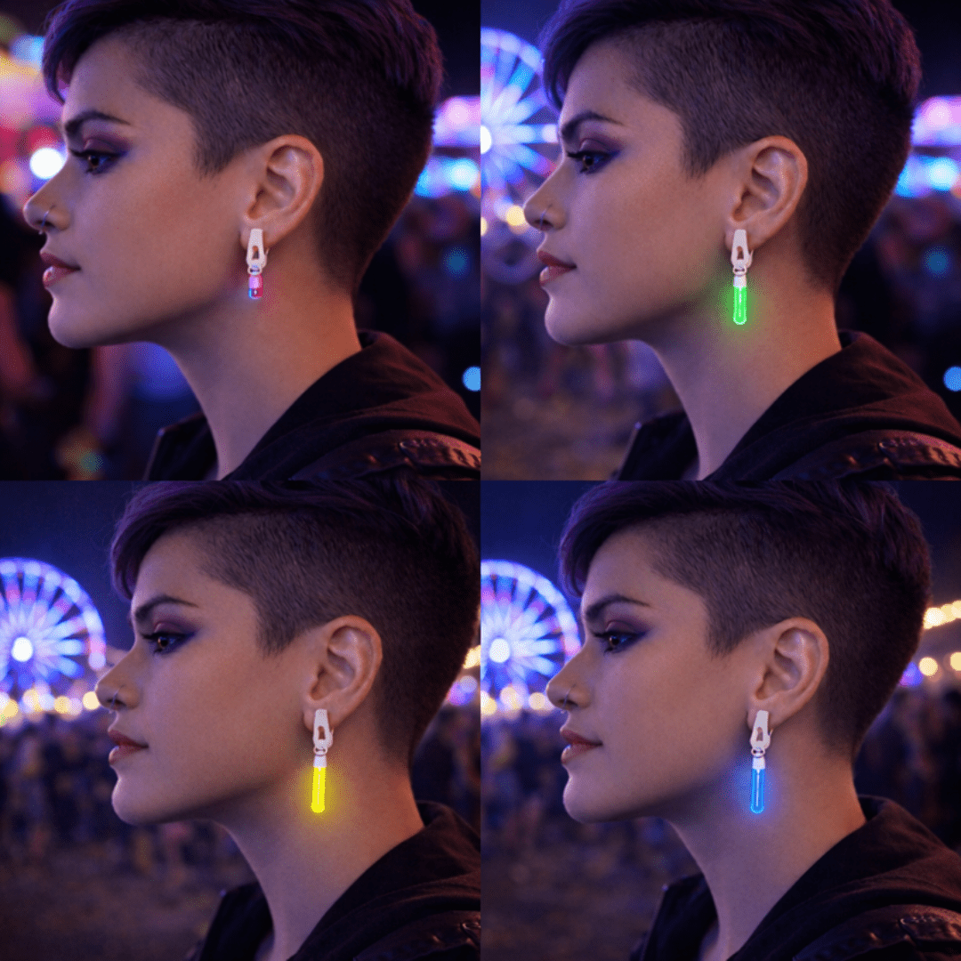 Knicklicht Ohrringe Mix - Set - TwentyFourParty