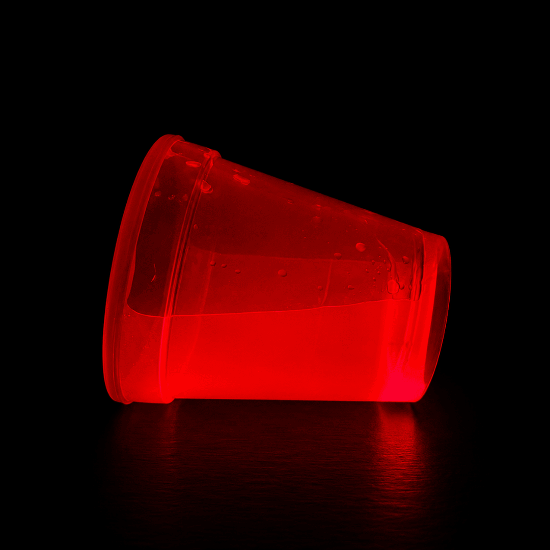 Knicklichtbecher Rot 250 ml - TwentyFourParty