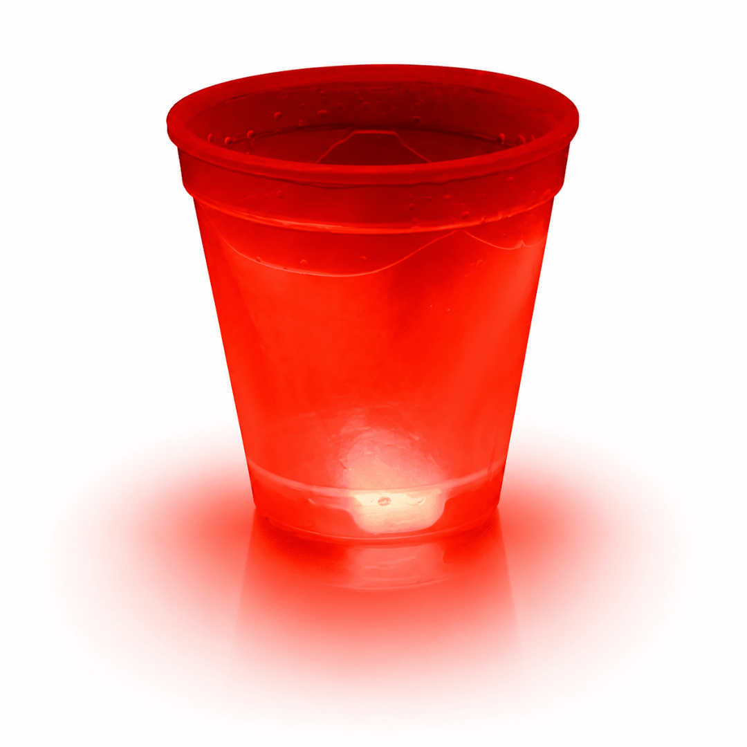 Knicklichtbecher Rot 250 ml - TwentyFourParty