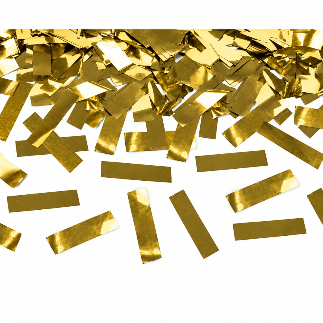 Konfettikanone Gold Metallic 80 cm - TwentyFourParty